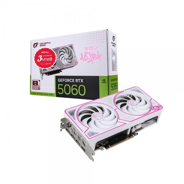 COLORFUL 지포스 RTX 5060 ULTRA DUO OC White D7 8GB 피씨디렉트.*