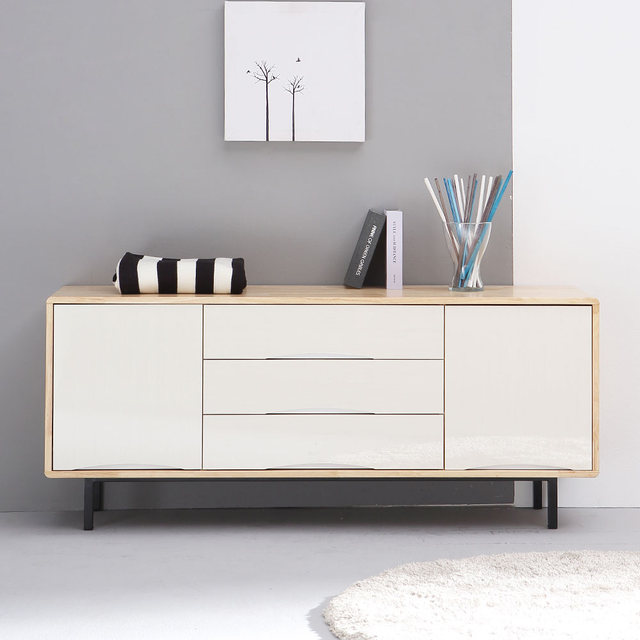 아듀 티비다이 TV장 원목 도어 높은 거실장 1500