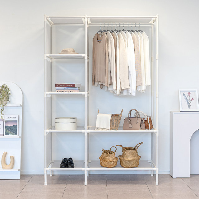 [비밀특가] 철제 무볼트 드레스룸 조립식 시스템 멀티 행거