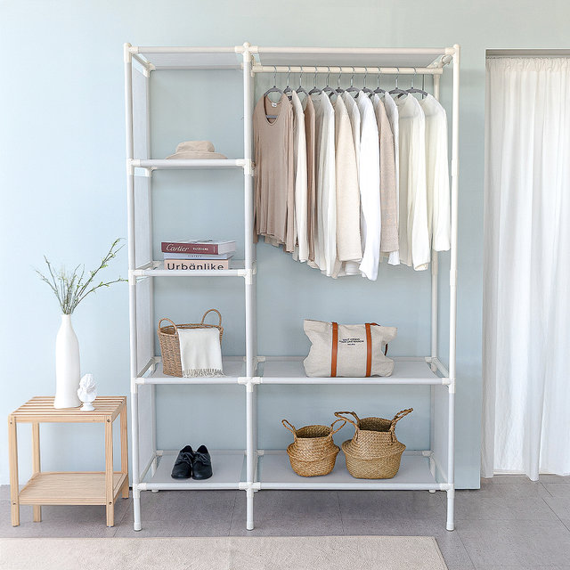 [비밀특가] 철제 무볼트 드레스룸 조립식 시스템 멀티 행거