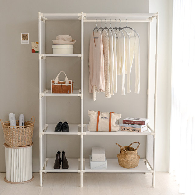 [비밀특가] 철제 무볼트 드레스룸 조립식 시스템 멀티 행거