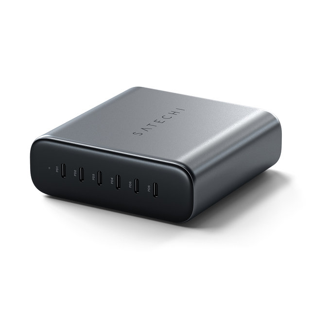 200W USB-C 6-PORT PD GaN CHARGER