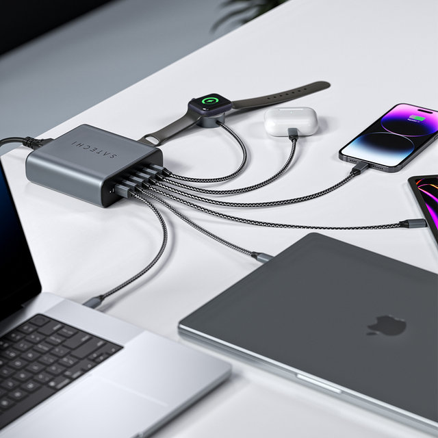 200W USB-C 6-PORT PD GaN CHARGER