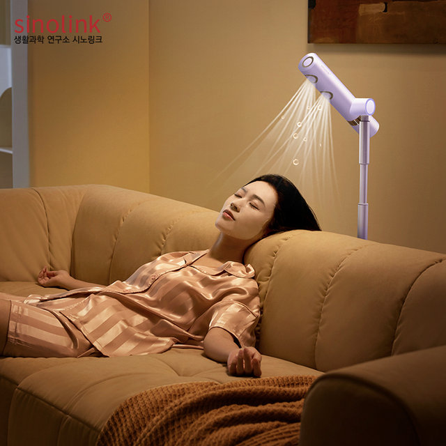 시노링크 회전형 스탠딩 헤어 드라이기 BLCD 핸즈프리 저소음 드라이어 무선 리모컨 고출력 C4DS