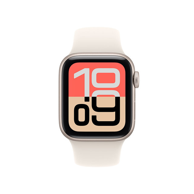 [1차예약ㅣ9/19 배송] 애플워치 SE 3 40mm , GPS (스타라이트 알루미늄 , 스타라이트 스포츠 밴드 , S/M)-[MEH34KH/A]