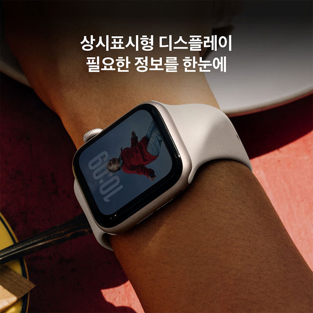 애플워치 SE 3 40mm , GPS + Cellular (미드나이트 알루미늄 , 미드나이트 스포츠 밴드 , S/M)-[MEP94KH/A]