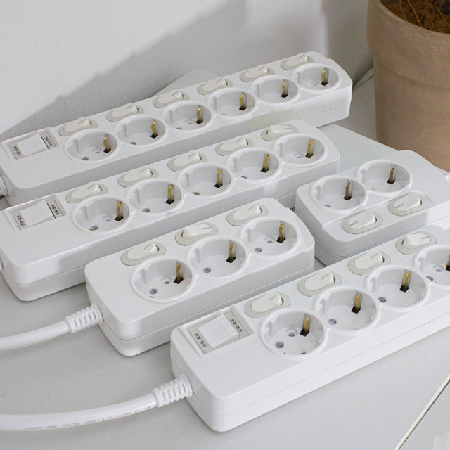 THE 슬림플러그 국산 개별 2구 멀티탭 납작 플러그 스위치 3m