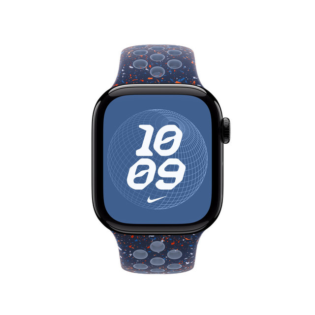 애플워치밴드 Nike 스포츠 밴드 42mm [블루 리본, S/M] - [MGAV4FE/A]