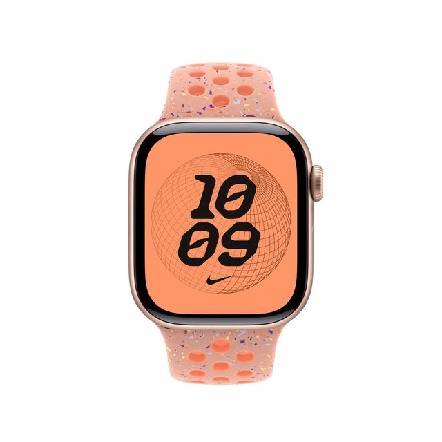 애플워치밴드 Nike 스포츠 밴드 42mm [알펜글로우 핑크, S/M] - [MGAQ4FE/A]