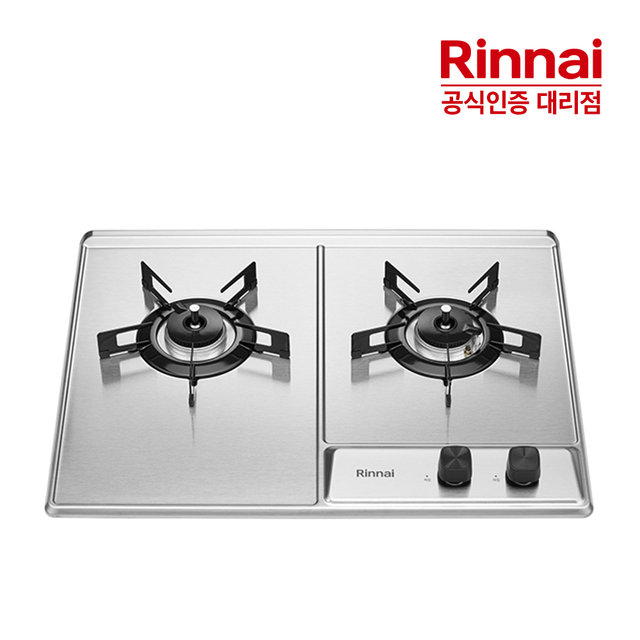 [전국설치]린나이 고화력 2구 빌트인 실버 가스레인지 CPBS201DJ HM