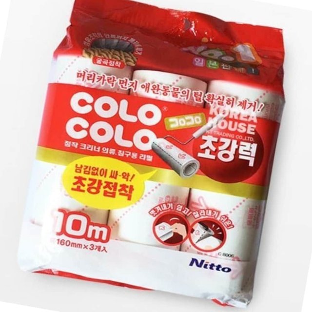 테이프클리너 초강력 리필3입 160mmx10M 헤어제거 외