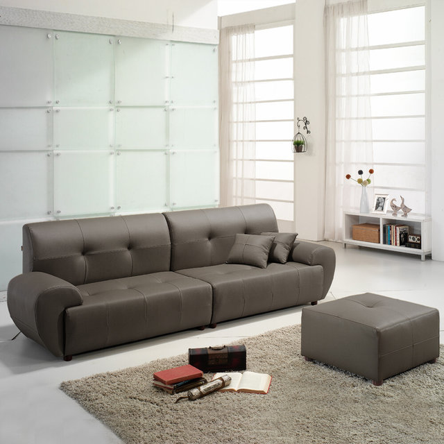 국내제작 CL라텍스 4인가죽소파+스툴 SF4041R [착불]