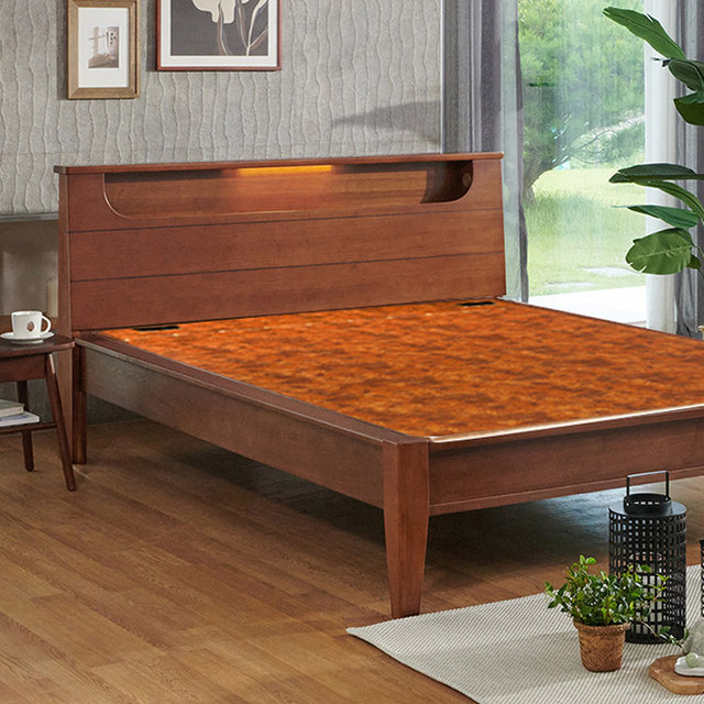 [건강한수면] 전자파차단 온돌침대 (퀸) 황토숯볼 HM041