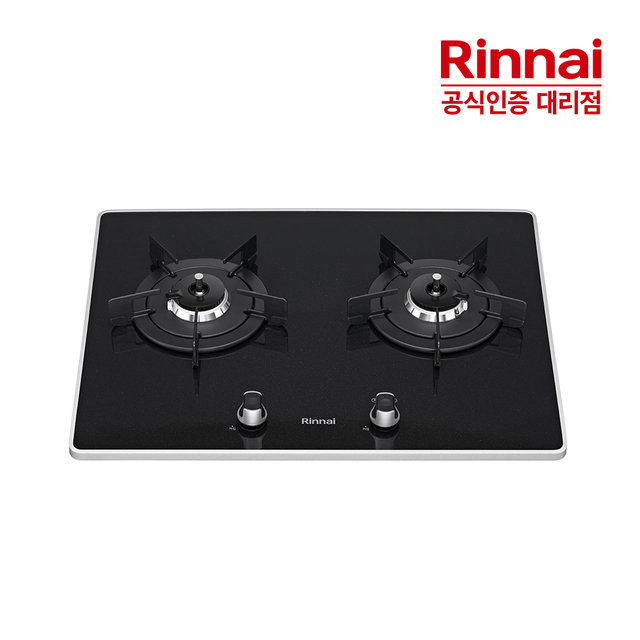 [전국설치]린나이 2구 빌트인 가스레인지 RBR-P2501D 펄크리스탈 가스쿡탑 HM