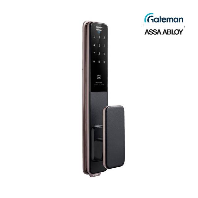 게이트맨 푸시풀 디지털도어락 + 보강판 + 설치부자재 세트 GP-500R