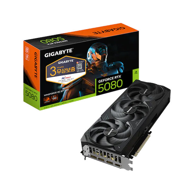 기가바이트 지포스 RTX 5080 WINDFORCE OC SFF D7 16GB 피씨디렉트--