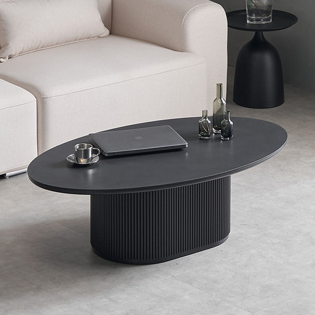 블랑드 밀크 세라믹 템바보드 거실 쇼파 테이블 보드형 1200