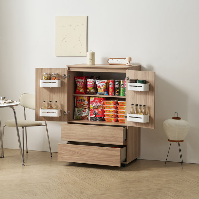 [착불배송 상세확인] C31322 대용량 팬트리 투서랍 다용도 수납장 3colors