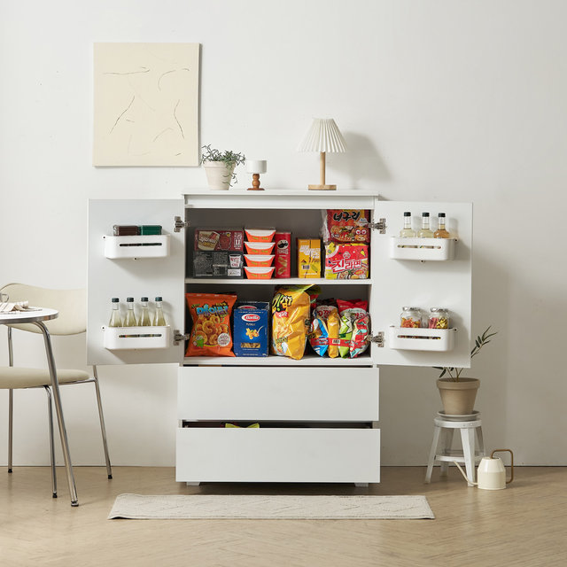 [착불배송 상세확인] C31322 대용량 팬트리 투서랍 다용도 수납장 3colors