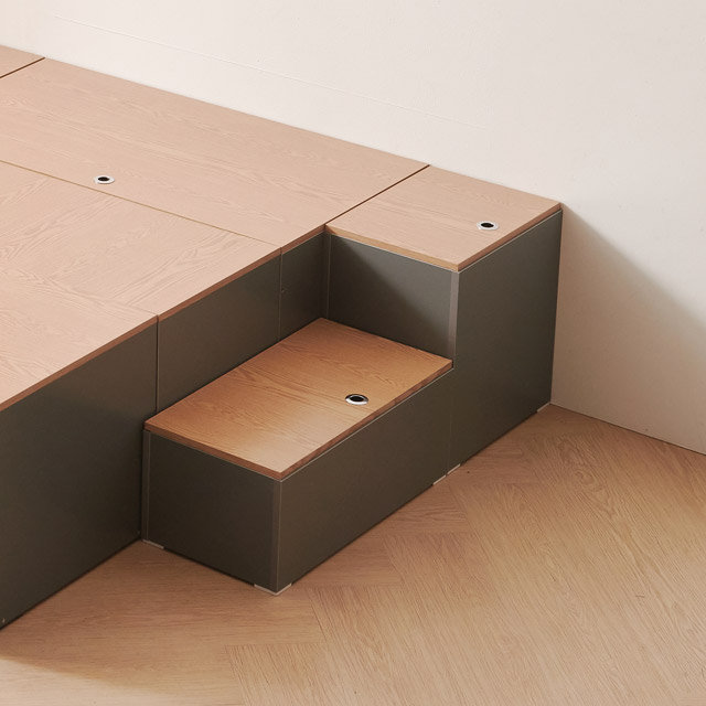 [착불배송 상세확인] C3773 도어형 보조 수납 계단 3colors