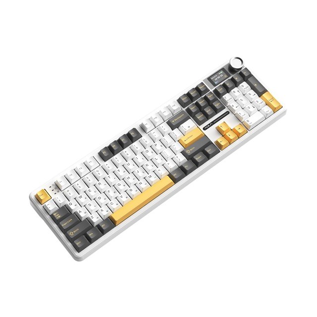 AULA F108PRO 화이트 저소음로즈축