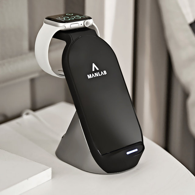 만렙 3in1 애플워치 충전거치대 화이트 3WCC201