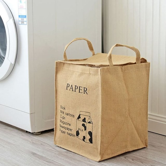 면마 분리수거함 PAPER 가정 이동 재활용 바구니