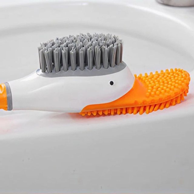 오리 변기솔 변기 청소솔 화장실 욕실 실리콘 솔