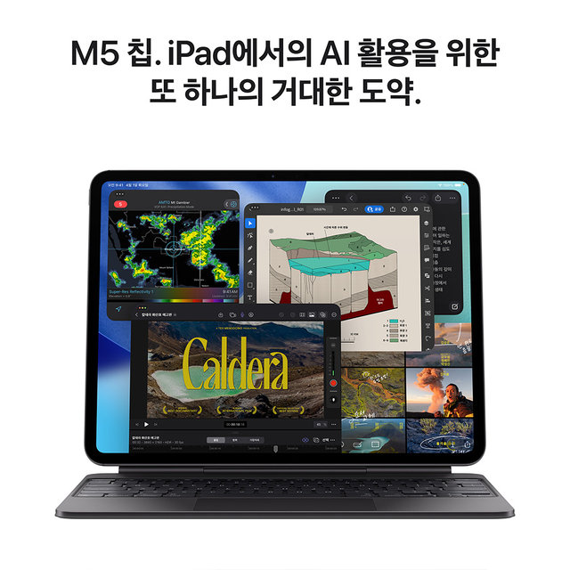 아이패드 프로 11 M5 Wi‑Fi 256GB 스탠다드 글래스 - 스페이스 블랙 [MDWK4KH/A]
