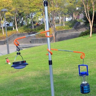 キャンプライトスタンドキャンプライトハンガーキャンプ用双方向ランタンハンガー
