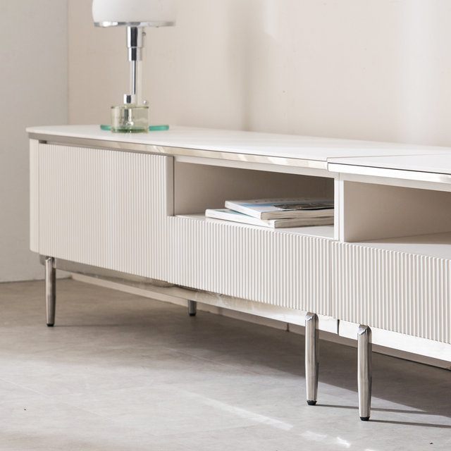 플라토 템바보드 세라믹 85인치 TV 거실장 장식장 티비다이