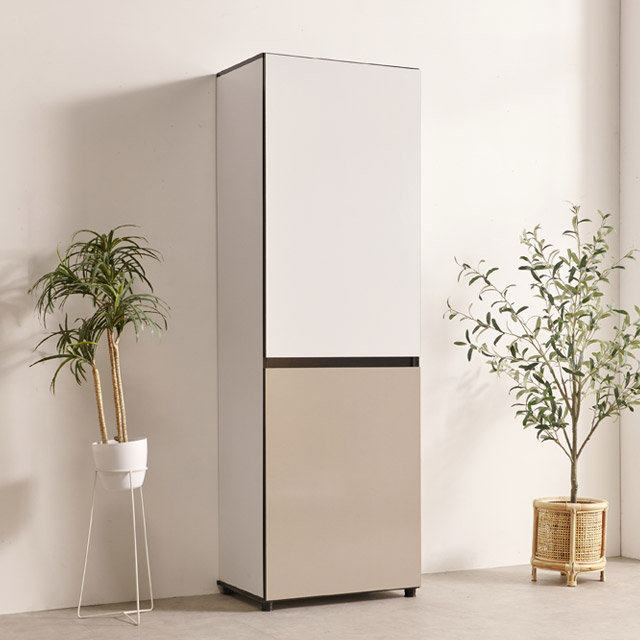 [착불배송 상세확인] F4892 냉장고형 수납장 600 2colors