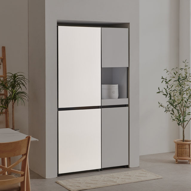 [착불배송 상세확인] F4892 냉장고형 수납장 600 2colors