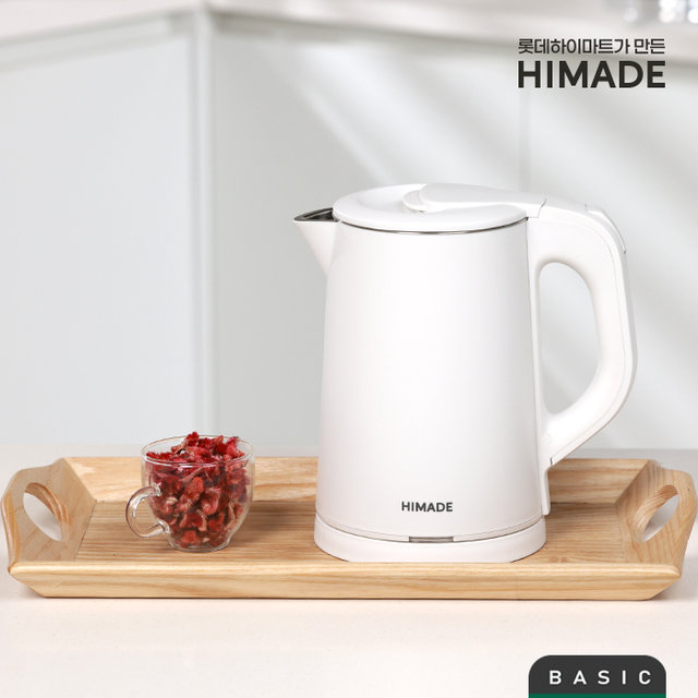 [최상급 / 황금점] 하이메이드 통스텐 전기주전자 화이트 (J)HDDEK-H08WH