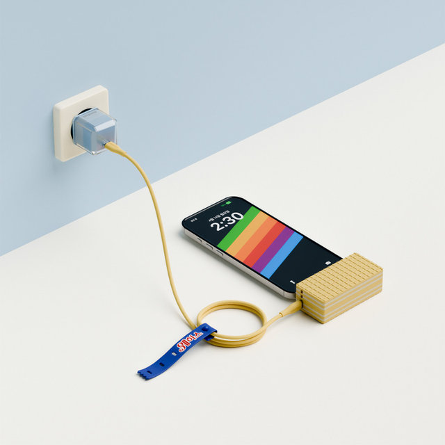 웨하스 도킹형 보조배터리 C타입 5,000mAh 크림