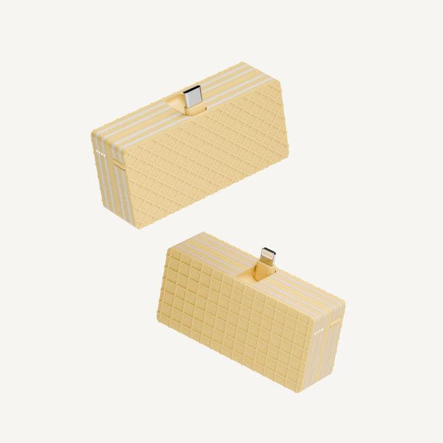 웨하스 도킹형 보조배터리 C타입 5,000mAh 크림