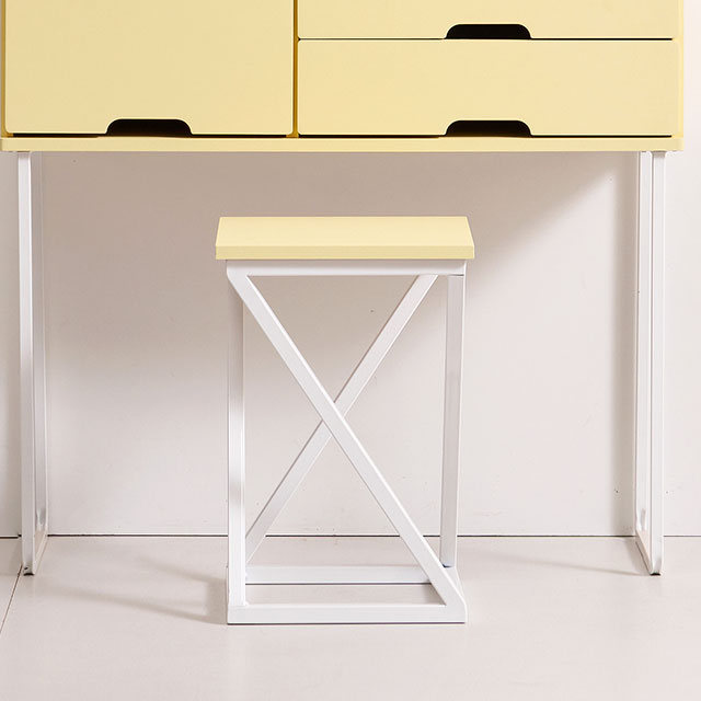 [착불배송 상세확인] C7303 원형 거울 화장대 의자 세트 500 2colors