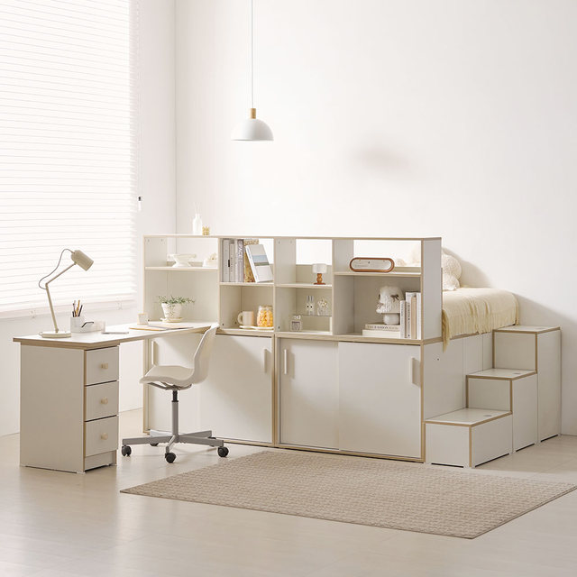 포포 수납침대 SS 빅수납 대용량 벙커 파티션 침대