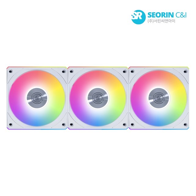 [서린공식] LIAN LI UNI FAN CL Wireless 120 리버스 화이트 3팩
