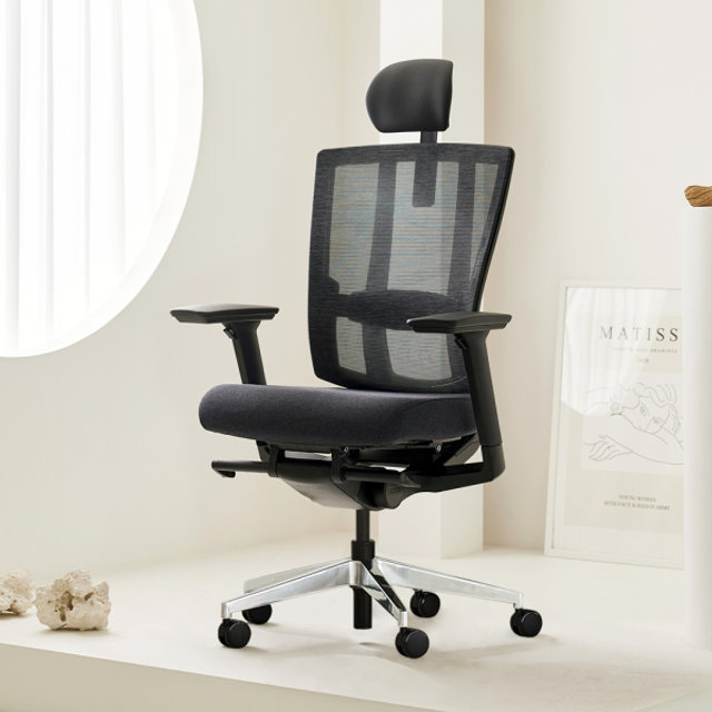 [단독상품] [다운로드 13% 쿠폰] 듀오백 브라보 BR-200C 알루미늄베이스 메쉬 컴퓨터 책상 의자