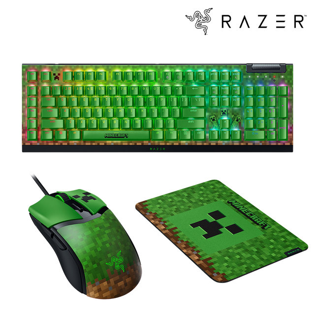 레이저 코브라+블랙위도우 V4+기간투스 V2M 마인크래프트세트