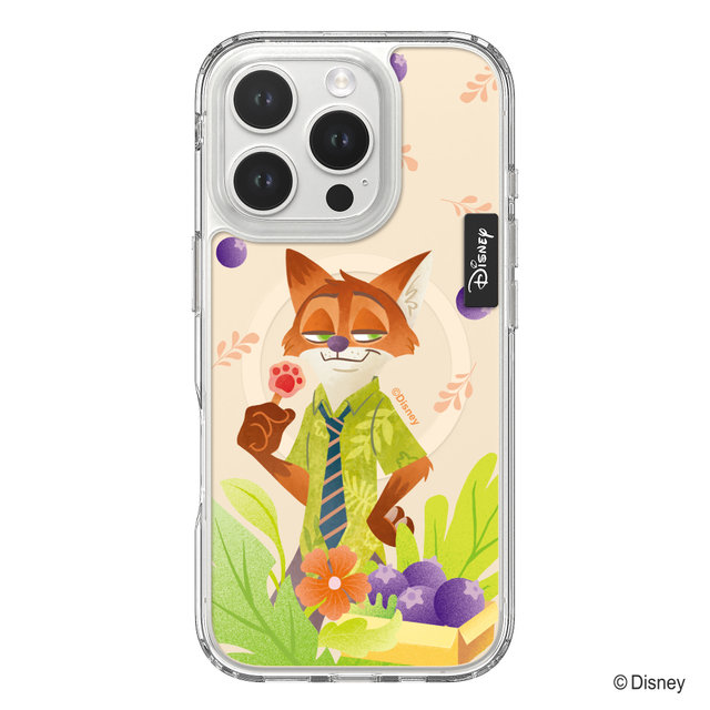 디즈니 아이폰14 프로 맥스 크리스탈 주토피아 인더가든 디자인 맥세이프 투명 케이스