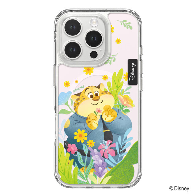 디즈니 아이폰14 프로 맥스 크리스탈 주토피아 인더가든 디자인 맥세이프 투명 케이스