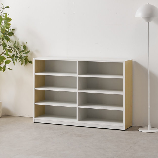 [착불배송 상세확인] HD154 오픈 신발장 4단8칸 1200 1color