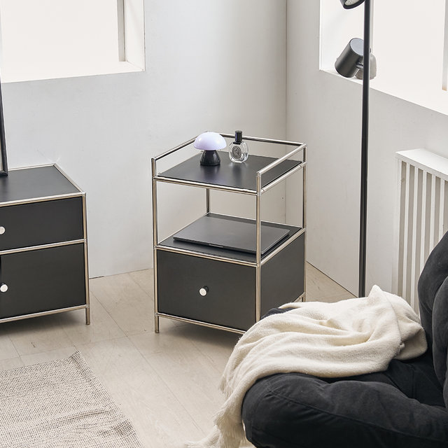 [비밀특가] 벨리에 베어 400 미드센츄리 철제 모듈 협탁 하부 서랍장 E0등급