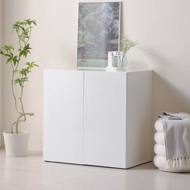 [착불배송 상세확인] L3146 화이트 다용도 수납장 800 1color