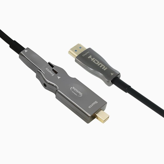 마하링크 AOC 분리형 MiniDP 1.4 to HDMI 2.1 8K 광케이블 30M ML-MD7H30