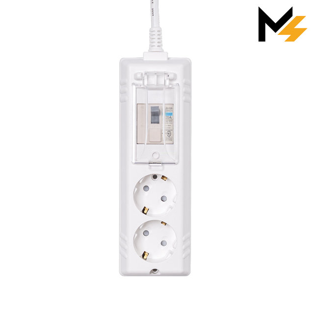 슬림플러그 국산 고용량 에어컨 히터 세탁기 과부하차단 배선차단 2구 1.5m