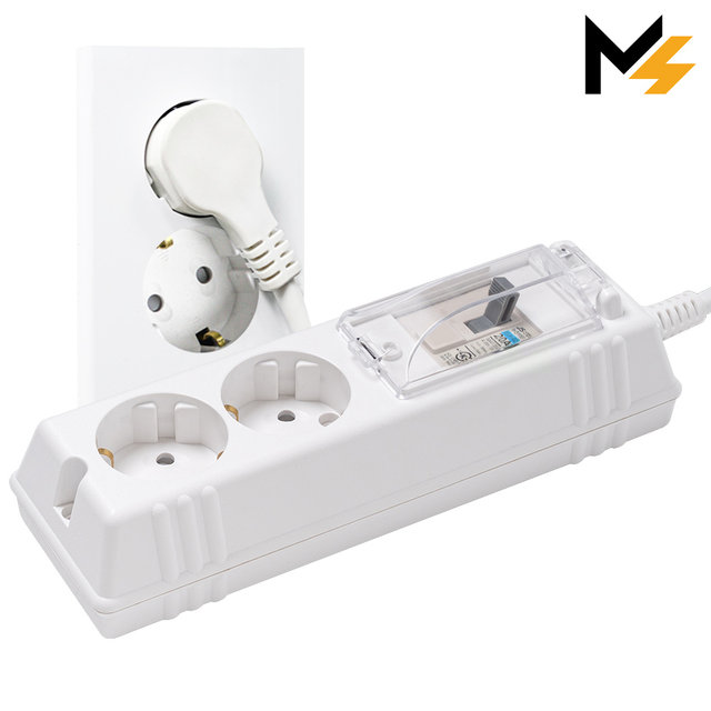 슬림플러그 국산 고용량 에어컨 히터 세탁기 과부하차단 배선차단 2구 3m