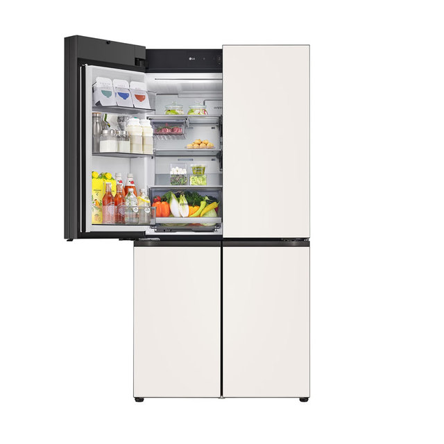 LG 디오스 AI 오브제컬렉션 더블매직스페이스 4도어 냉장고 M876GBB232.AKOR [871L,베이지] 